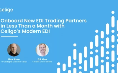 Onboard new EDI trading partners in less than a month with Celigo’s Modern EDI