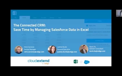The Connected CRM: Learn how to Save Time and Reduce Errors by Managing Your Salesforce Data in Excel