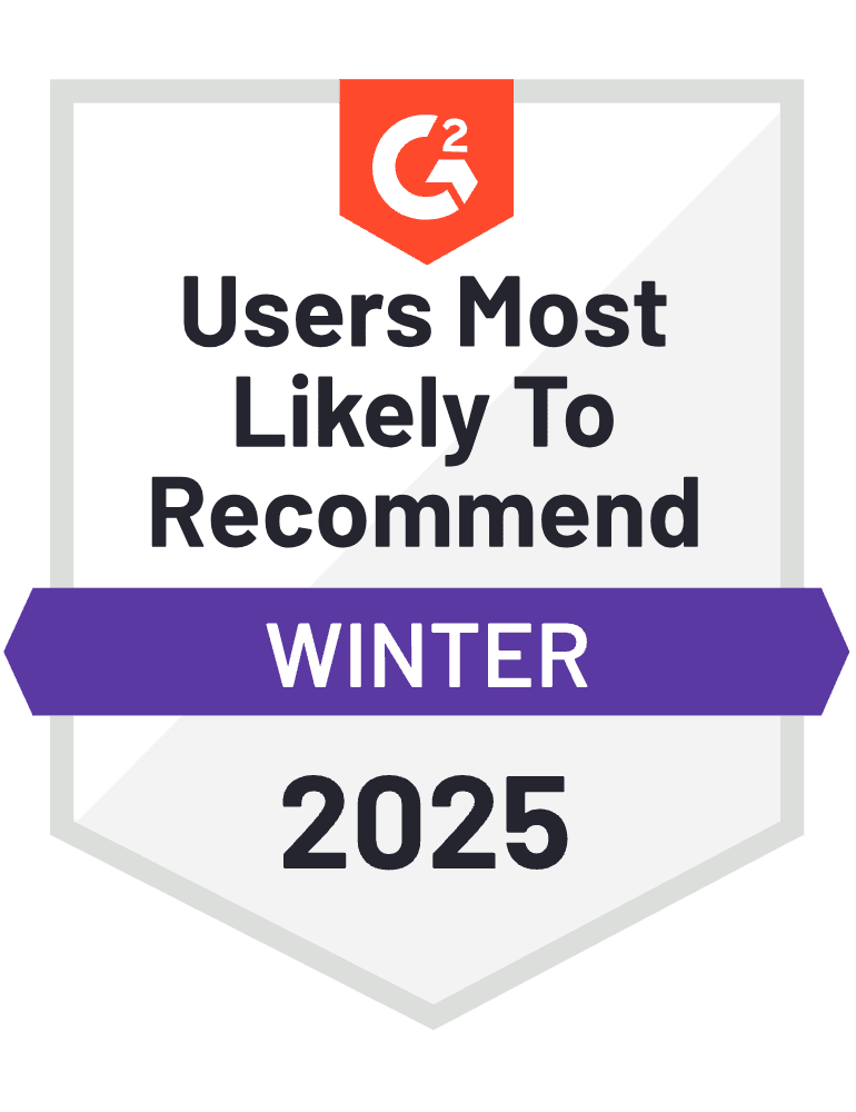 Users most likely to recommend G2 25