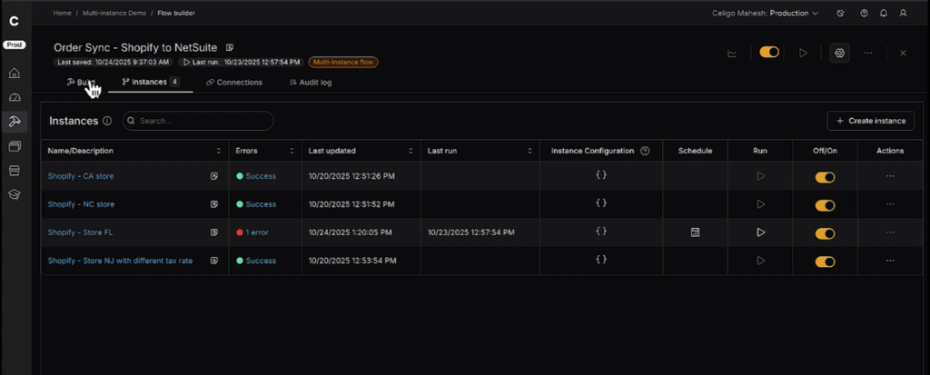 Manage the holiday rush across storefronts with multi-instance flows.