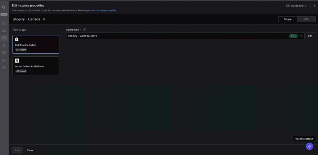 New visual editor for multi-instance flows